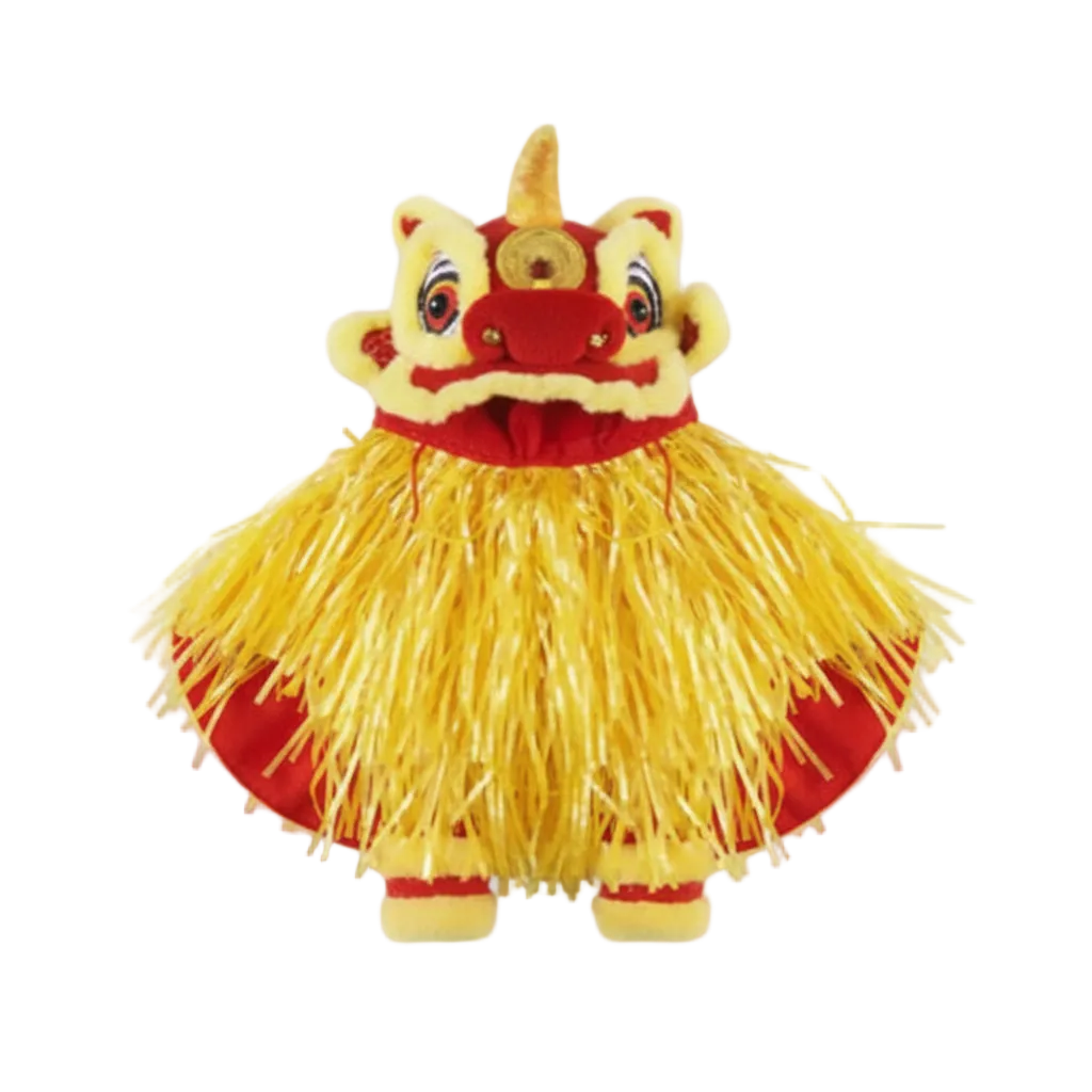 Chinese lion dance costume clothing blueprint