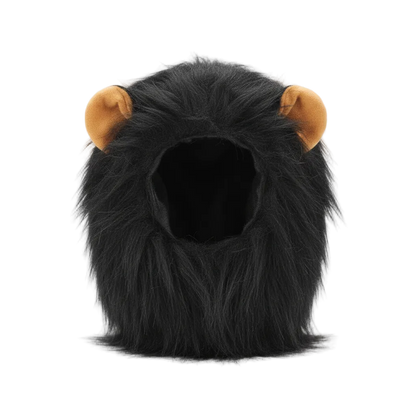 Black lion mane costume clothing blueprint